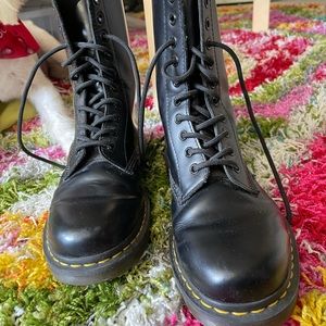 Black Dr. Marten boots. 6UK, 7US M, 39EU, 8US L